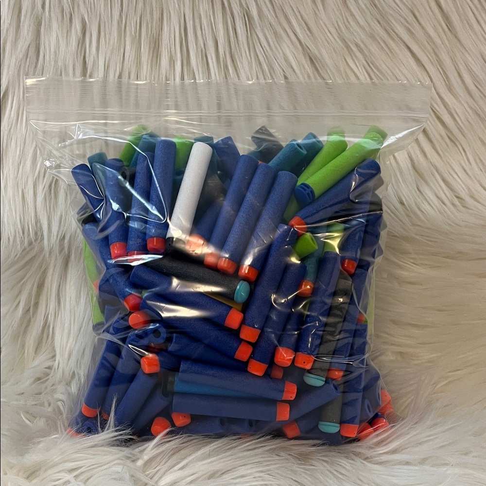 Nerf Gun Bullets: Mixed bag (large ziplock bag) Mixed Foam Dart Refill Pack